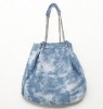ladies fashion blue denim handbags