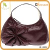 ladies fashion leather bag with snake skin print and flower design