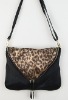 ladies  fashion leopard pu handbag