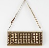 ladies fashion style gold clutch bag