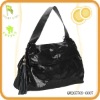 ladies genuine leather handbag with tassels