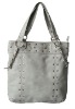 ladies grey pu handbag