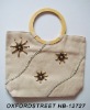 ladies' handbag,crochet straw bag