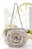 ladies leather flower shoulder bag 016