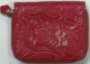 ladies' leather zipper wallet