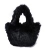 ladies luxurious rabbit hair handbag