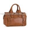 ladies' ostrich leather handbag