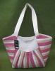 ladies' paper straw beach bag with matchable handle