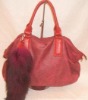 ladies real fur fashion dressing bag