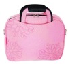 lady laptop briefcase