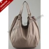 lady leather handbag shopping bag