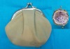 lady metal frame clasp wallet coin purse