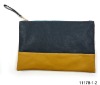 lady multicolor leather clutch bag fashion