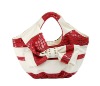 lady's beach bag with butterfly