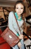 lady's belt accented fashion handbag 2011