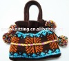 lady's knitted fashion handbag