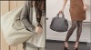 lady's top fashionable leisure sheepskin two useness bag