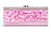 lady satin sequin pink clutch bag evening bag 39