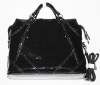 lady stylish leather handbag