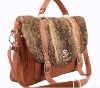 latest design cony hair fashion lady bag