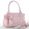 latest design pink colour high quality PU ladies handbags