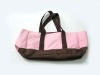 latest fashion pink handbag for girl polyester handbag