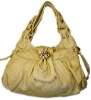 latest fashion woman light golden tote handbag