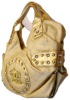 latest fashion woman light yellow tote handbag