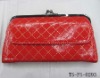 latest popular red color lady purse