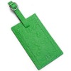 leather address luggage tag