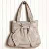 leather bow purse