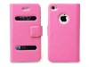 leather case for apple iphone 4.mobile case