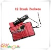 leather case for cosmetic brush pouch & cosmetic brush case