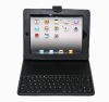 leather case for iPad2 with bluetooth keyboard magnetic stand