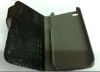 leather case for iphone4 with right open