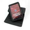 leather case for motorola xoom Media Family Edition 8.2 balck versionn stand case cover