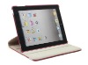 leather cases for ipad2- hot sale 2011 newest design 360 degree rotating case