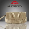 leather cosmetic bag with mirror, leather zippered lady clutch bag, hot sale ladies' cosmetic bag