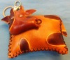 leather cow shaped coin purse