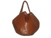 leather drawstring handbag