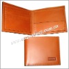 leather flat wallet