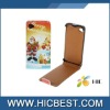 leather flip case for iphone 4