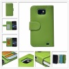 leather flip case for samsung i9100 galaxy s2