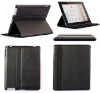 leather folding stand car belt case for ipad 2