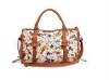 leather handbag, genuine leather handbag, handbags with flowers