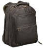 leather laptop computer backpack