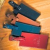 leather luggage travel tag