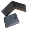 leather men's wallet with 2 folds