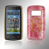 leather mobile phone case for  nokia c6-01