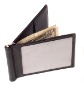 leather money clip holder with id flap